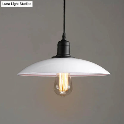 مصباح معلق على شكل غطاء وعاء معدني عتيق - مثالي للمطاعم - تركيب معلق بضوء واحد