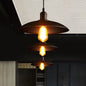 Antique Metal Pot Lid Pendant Light - Ideal for Restaurants - 1-Light Hanging Fixture