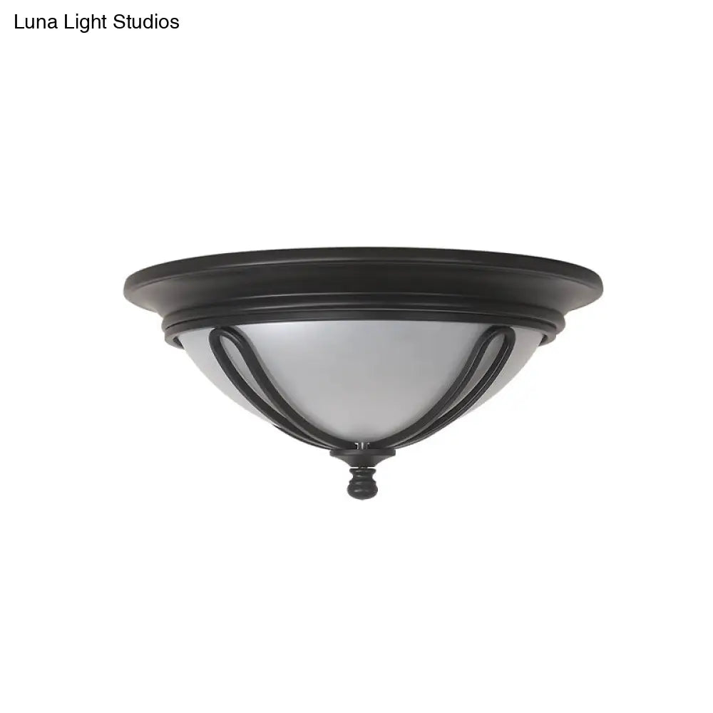 DecorBites™ مصباح حائطي من الزجاج الحليبي العتيق مع إطار قفص معدني - لمسة نهائية سوداء، مصباح حائطي بأربعة لمبات