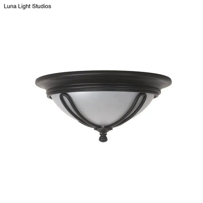 DecorBites™ مصباح حائطي من الزجاج الحليبي العتيق مع إطار قفص معدني - لمسة نهائية سوداء، مصباح حائطي بأربعة لمبات