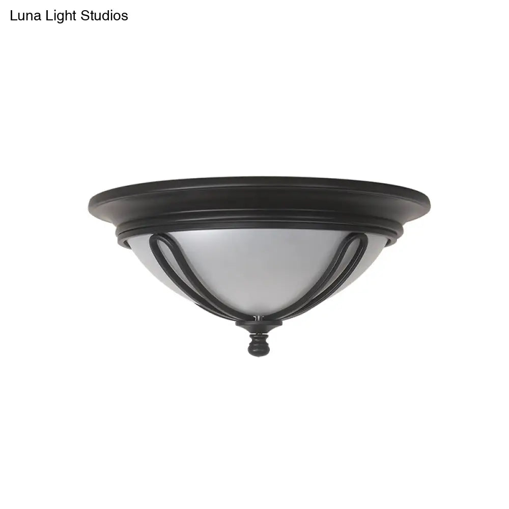 DecorBites™ مصباح حائطي من الزجاج الحليبي العتيق مع إطار قفص معدني - لمسة نهائية سوداء، مصباح حائطي بأربعة لمبات