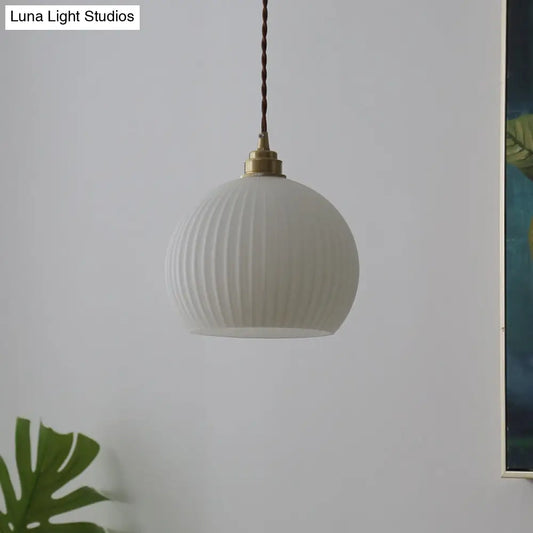 إضاءة معلقة من الزجاج المضلع العتيق - وحدة إضاءة معلقة للمطاعم بمصباح واحد