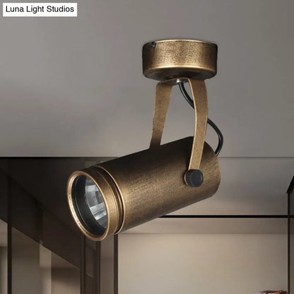 Lámpara de techo DecorBites™ de latón estilo antiguo - LED, semiempotrada, ajustable, 3"/5" de ancho.