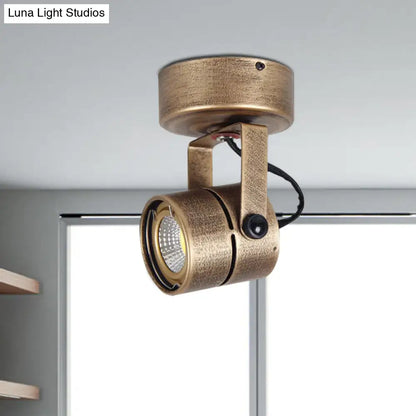 Lámpara de techo DecorBites™ de latón estilo antiguo - LED, semiempotrada, ajustable, 3"/5" de ancho.