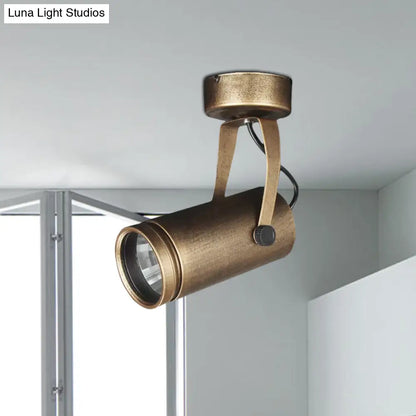 Lámpara de techo DecorBites™ de latón estilo antiguo - LED, semiempotrada, ajustable, 3"/5" de ancho.