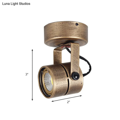 Lámpara de techo DecorBites™ de latón estilo antiguo - LED, semiempotrada, ajustable, 3"/5" de ancho.