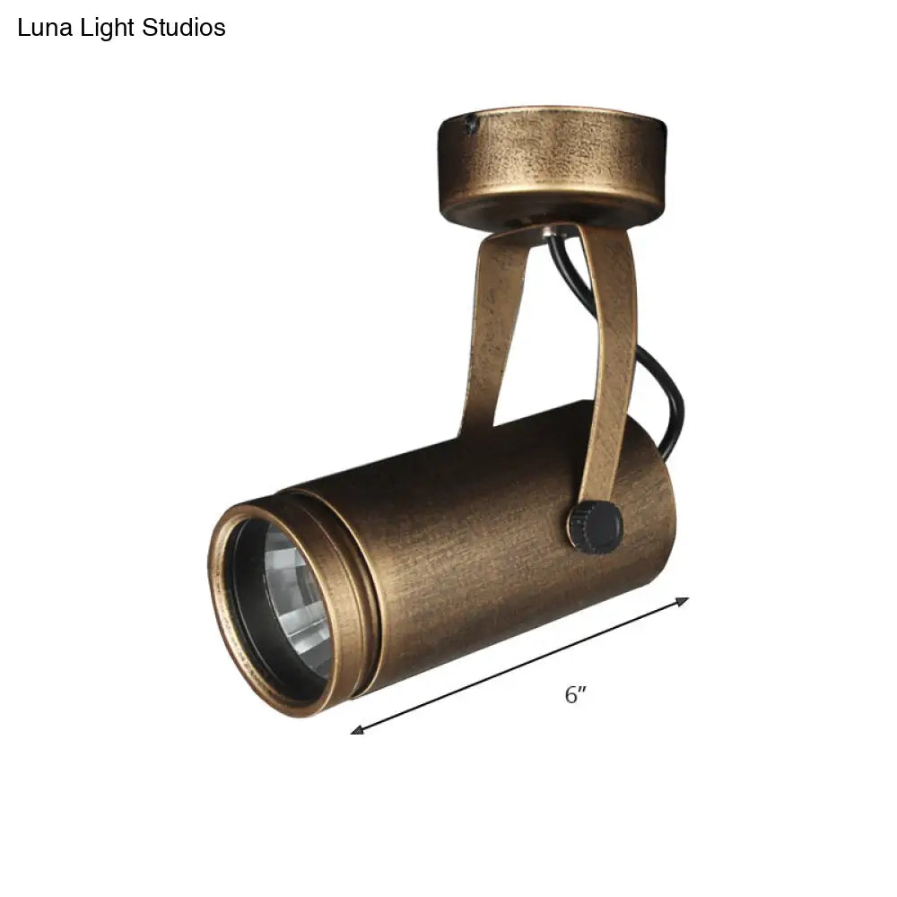 Lámpara de techo DecorBites™ de latón estilo antiguo - LED, semiempotrada, ajustable, 3"/5" de ancho.