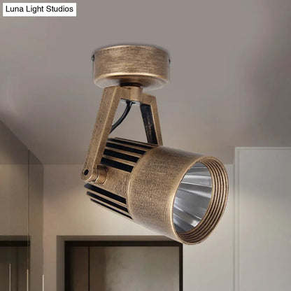 Lámpara de techo DecorBites™ de latón estilo antiguo - LED, semiempotrada, ajustable, 3"/5" de ancho.