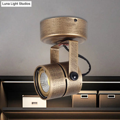 Lámpara de techo DecorBites™ de latón estilo antiguo - LED, semiempotrada, ajustable, 3"/5" de ancho.