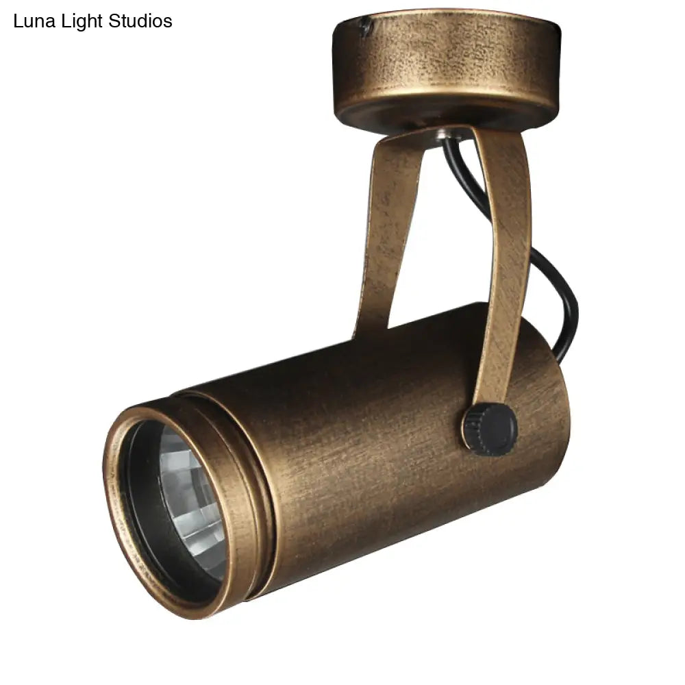 Lámpara de techo DecorBites™ de latón estilo antiguo - LED, semiempotrada, ajustable, 3"/5" de ancho.