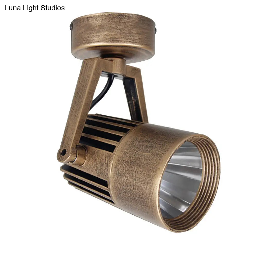 Lámpara de techo DecorBites™ de latón estilo antiguo - LED, semiempotrada, ajustable, 3"/5" de ancho.