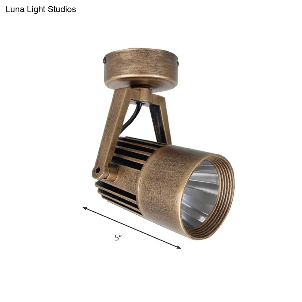 Lámpara de techo DecorBites™ de latón estilo antiguo - LED, semiempotrada, ajustable, 3"/5" de ancho.