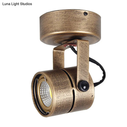 Lámpara de techo DecorBites™ de latón estilo antiguo - LED, semiempotrada, ajustable, 3"/5" de ancho.