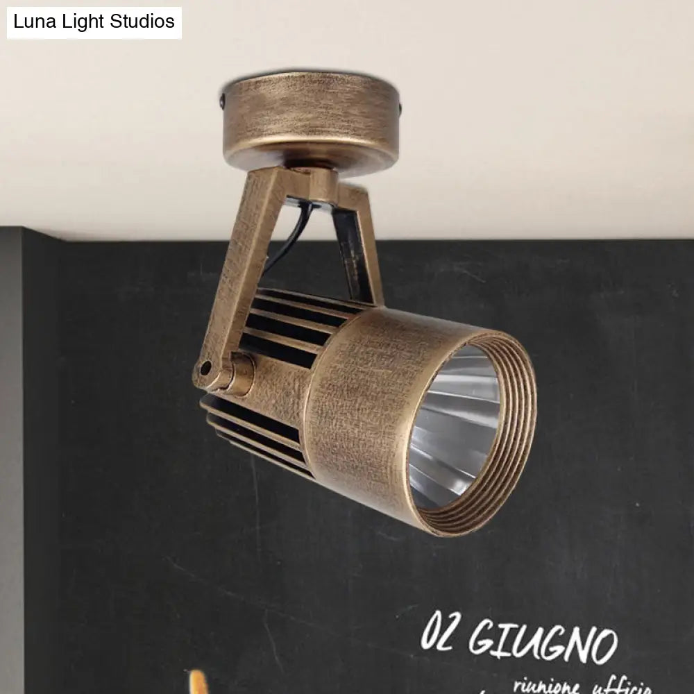 Lámpara de techo DecorBites™ de latón estilo antiguo - LED, semiempotrada, ajustable, 3"/5" de ancho.