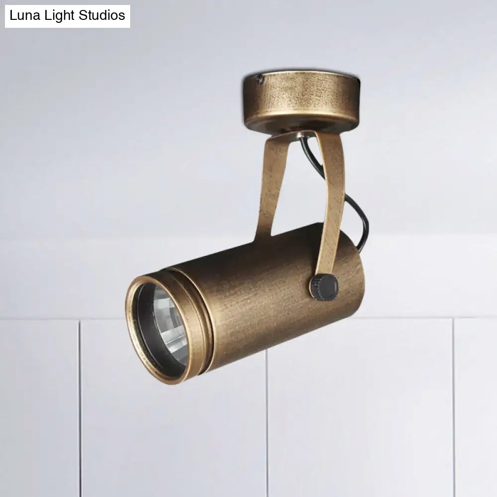 Lámpara de techo DecorBites™ de latón estilo antiguo - LED, semiempotrada, ajustable, 3"/5" de ancho.