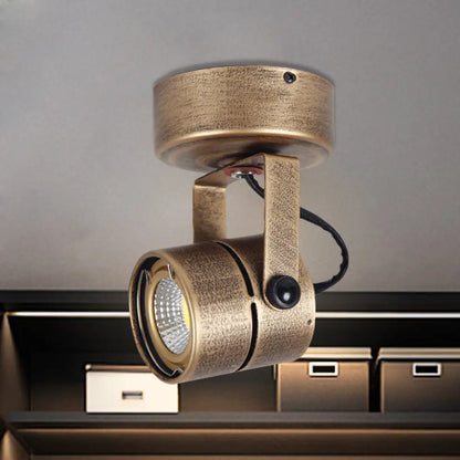 Lámpara de techo DecorBites™ de latón estilo antiguo - LED, semiempotrada, ajustable, 3"/5" de ancho.