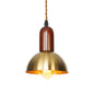 Antiqued Iron Bronze Ceiling Pendant Light - Disc/Dome/Cone Design, Single-Bulb, Ideal for Dining Room