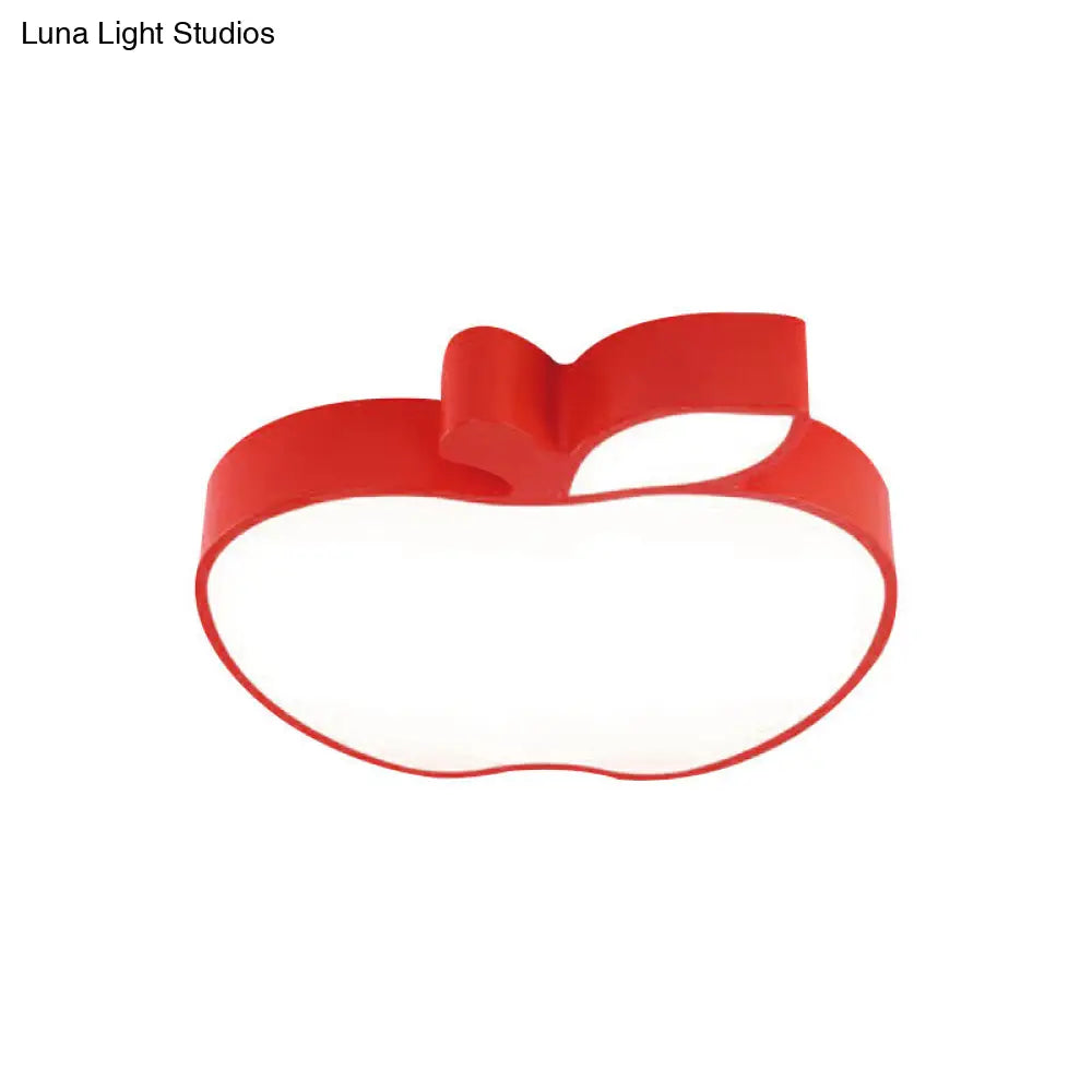 DecorBites™ DecorBites™ Apple Shape LED Flush Mount Ceiling Light for Children's Bedroom - Modern Style