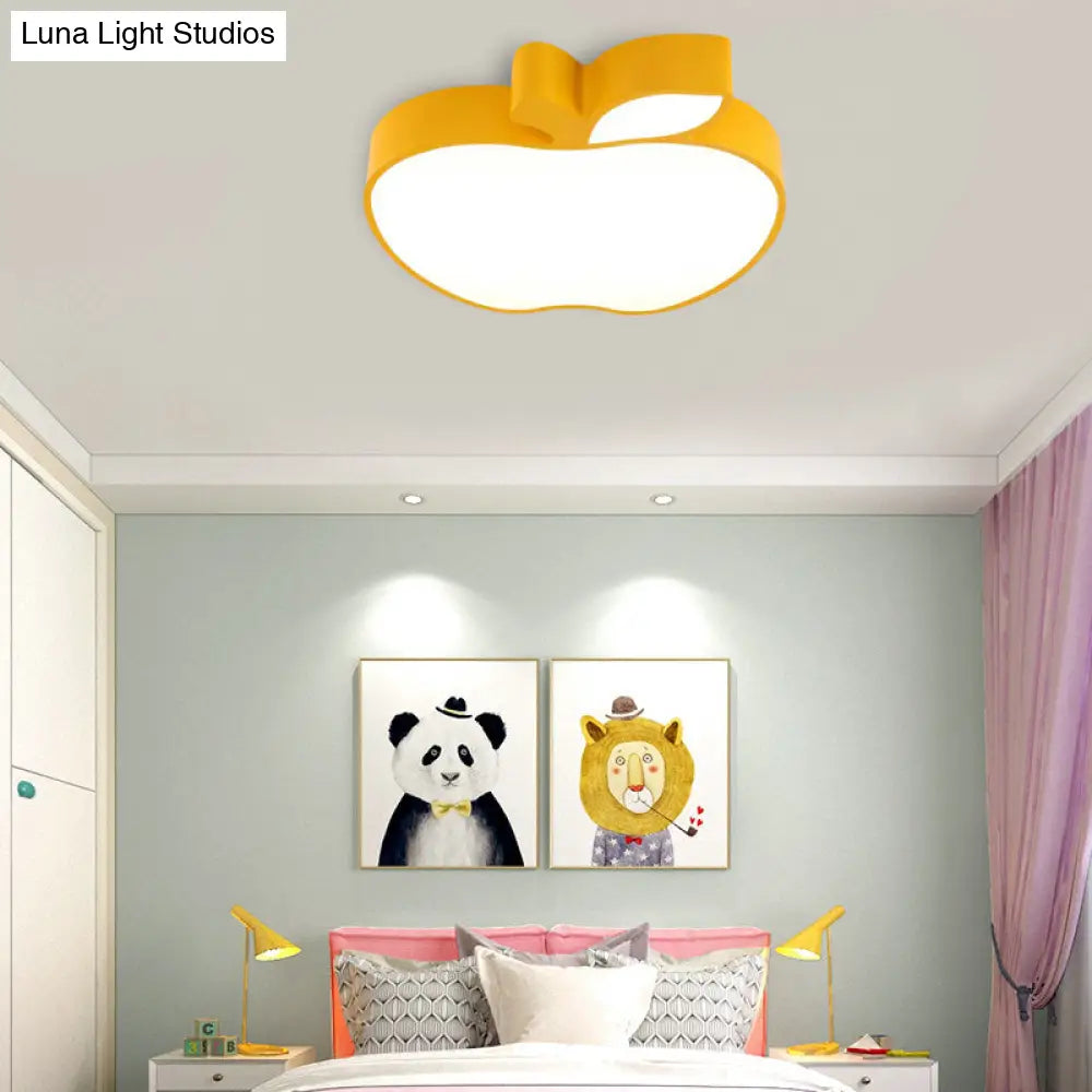 DecorBites™ DecorBites™ Apple Shape LED Flush Mount Ceiling Light for Children's Bedroom - Modern Style