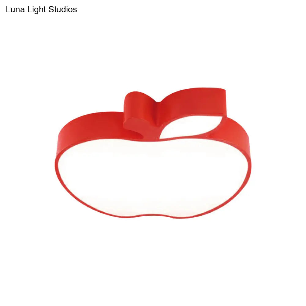 DecorBites™ DecorBites™ Apple Shape LED Flush Mount Ceiling Light for Children's Bedroom - Modern Style