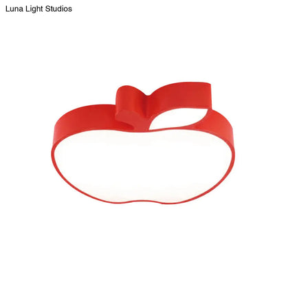 DecorBites™ DecorBites™ Apple Shape LED Flush Mount Ceiling Light for Children's Bedroom - Modern Style