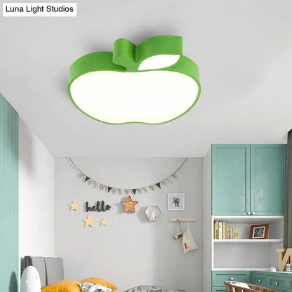 DecorBites™ DecorBites™ Apple Shape LED Flush Mount Ceiling Light for Children's Bedroom - Modern Style