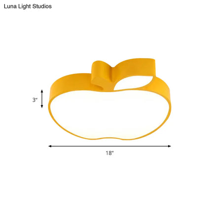 DecorBites™ DecorBites™ Apple Shape LED Flush Mount Ceiling Light for Children's Bedroom - Modern Style
