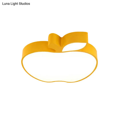 DecorBites™ DecorBites™ Apple Shape LED Flush Mount Ceiling Light for Children's Bedroom - Modern Style
