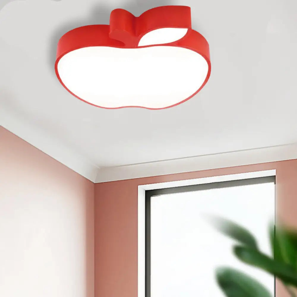DecorBites™ DecorBites™ Apple Shape LED Flush Mount Ceiling Light for Children's Bedroom - Modern Style