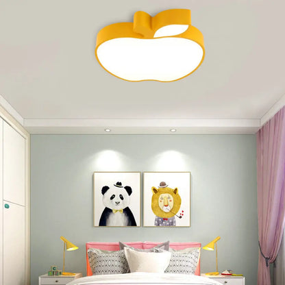 DecorBites™ DecorBites™ Apple Shape LED Flush Mount Ceiling Light for Children's Bedroom - Modern Style