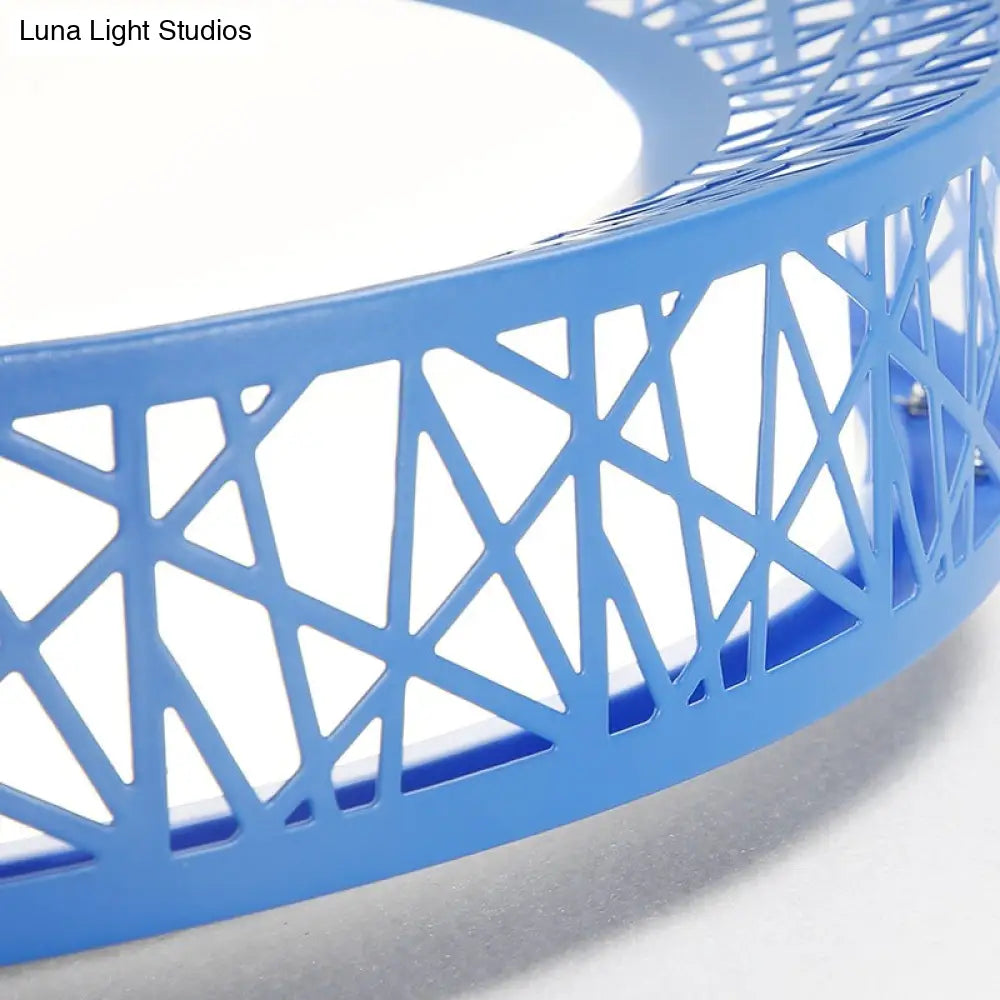 ديكوربايتس™ مصباح سقف أكريليك آرت ديكو مثبت بشكل مسطح - مثالي للفصول الدراسية