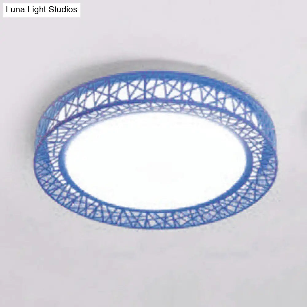 ديكوربايتس™ مصباح سقف أكريليك آرت ديكو مثبت بشكل مسطح - مثالي للفصول الدراسية