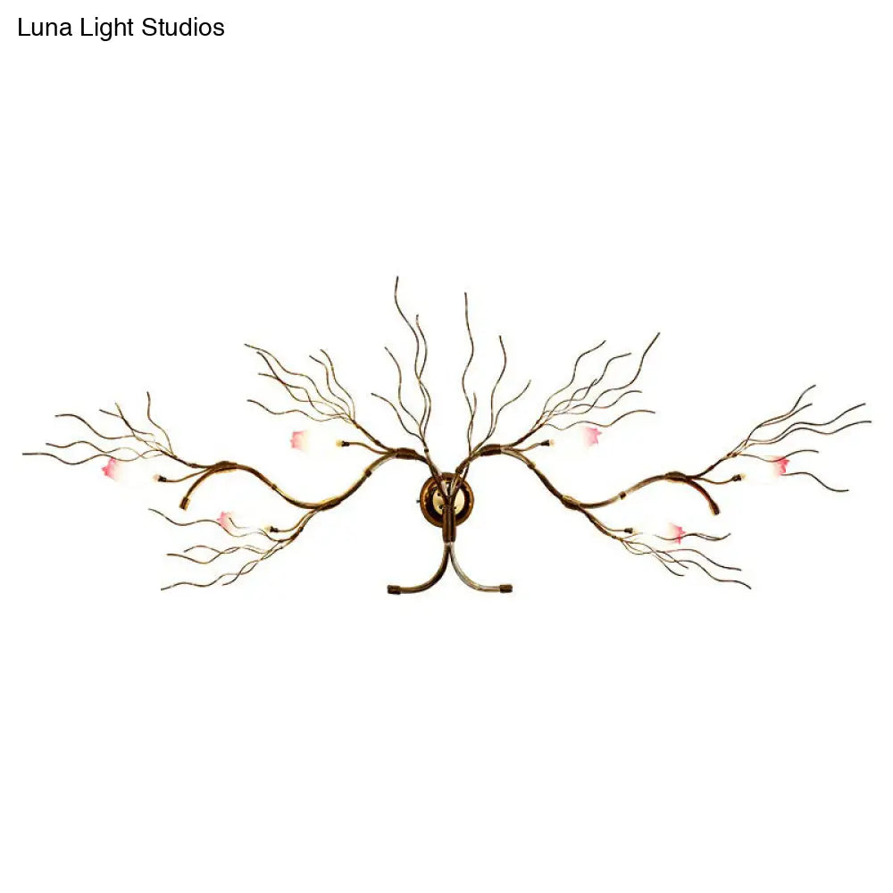 ديكوربايتس™ مصباح حائط من الألومنيوم بتصميم آرت ديكو مع 6 لمبات لتزيين حائط غرفة المعيشة