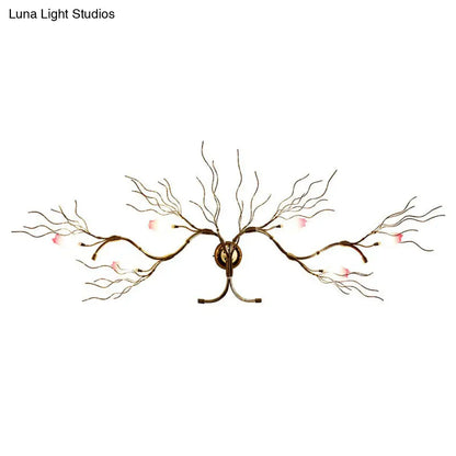 ديكوربايتس™ مصباح حائط من الألومنيوم بتصميم آرت ديكو مع 6 لمبات لتزيين حائط غرفة المعيشة