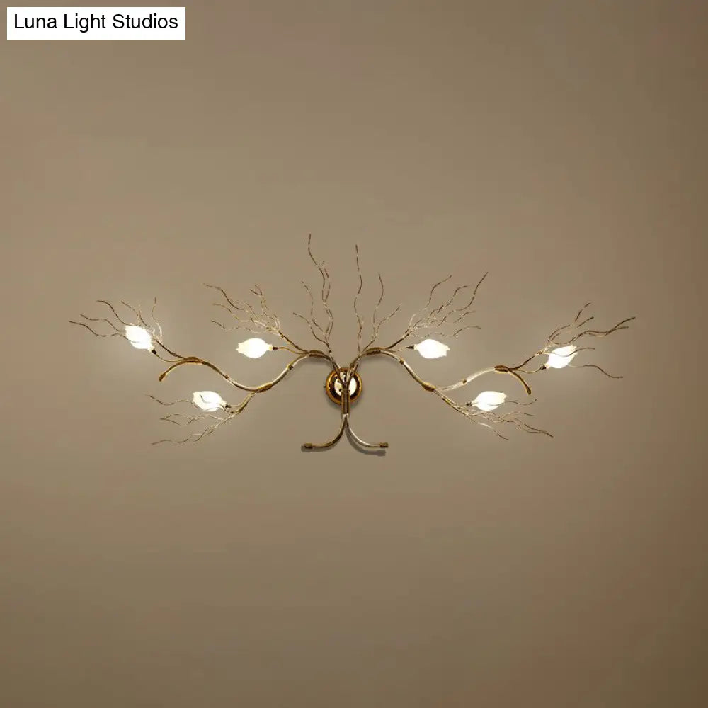 ديكوربايتس™ مصباح حائط من الألومنيوم بتصميم آرت ديكو مع 6 لمبات لتزيين حائط غرفة المعيشة