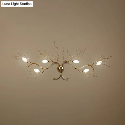 ديكوربايتس™ مصباح حائط من الألومنيوم بتصميم آرت ديكو مع 6 لمبات لتزيين حائط غرفة المعيشة