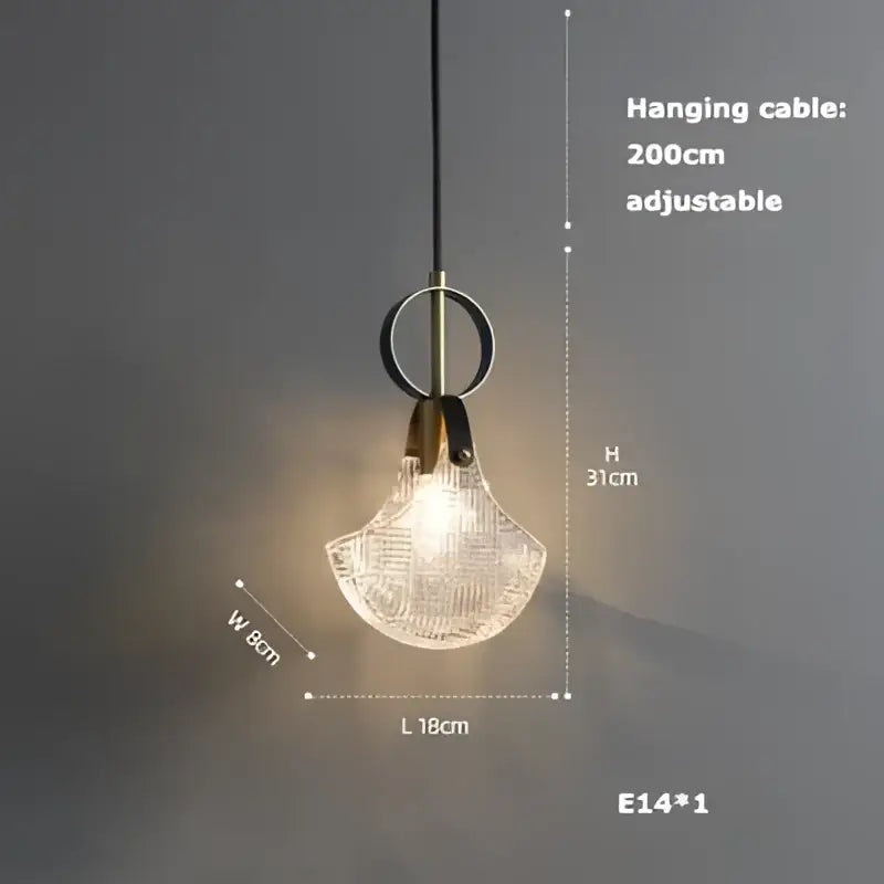 A modern translucent glass pendant light with woven texture and black metal ring for crystal led ceiling decorbites chandelier