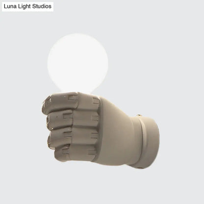 Aplique de pared Art Déco de resina - 1 cabezal blanco/negro, ideal para oficina