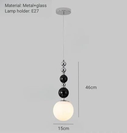 Art Deco Silver Lava Pendant Light in Acrylic and Metal - Decorbites