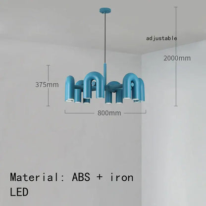 Modern teal art deco metal 3 light pendant chandelier with sleek industrial design made from abs and iron for dining room decorbites art deco