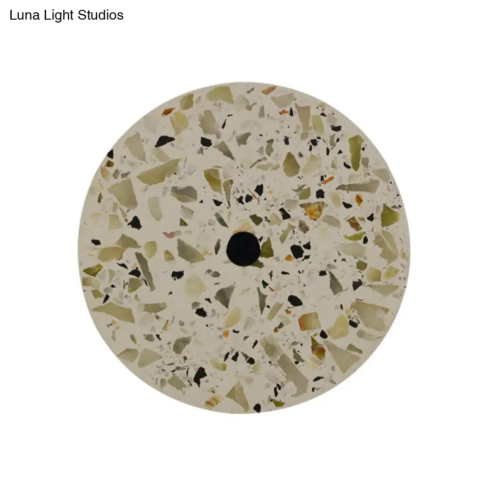 DecorBites™ Art Deco Terrazzo LED Wall Light: Black, Red, Blue Flush Mount Sconce for Living Room