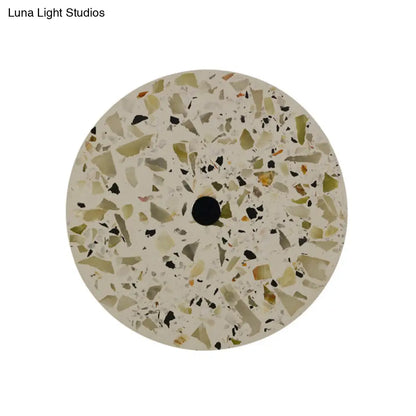 DecorBites™ Art Deco Terrazzo LED Wall Light: Black, Red, Blue Flush Mount Sconce for Living Room