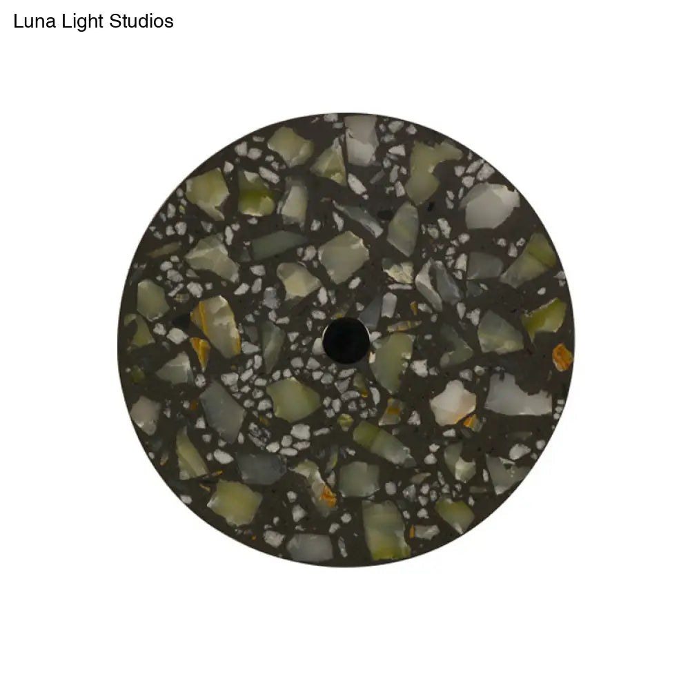 DecorBites™ Art Deco Terrazzo LED Wall Light: Black, Red, Blue Flush Mount Sconce for Living Room