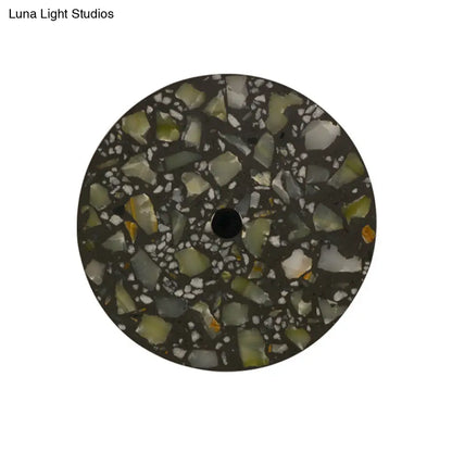 DecorBites™ Art Deco Terrazzo LED Wall Light: Black, Red, Blue Flush Mount Sconce for Living Room