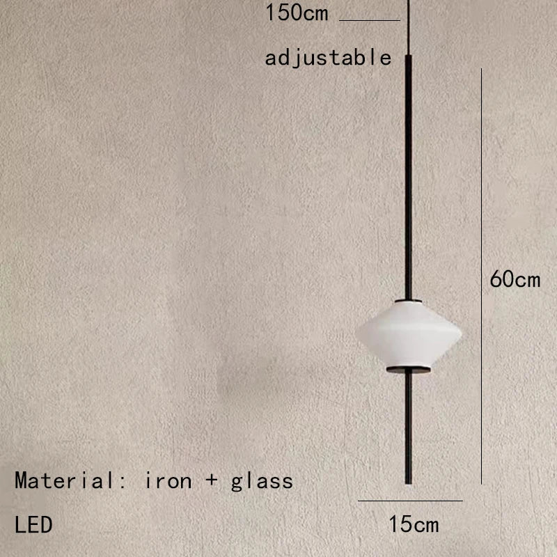 Art Deco White Glass Pendant Light With Gold Metal Wire - Decorbites