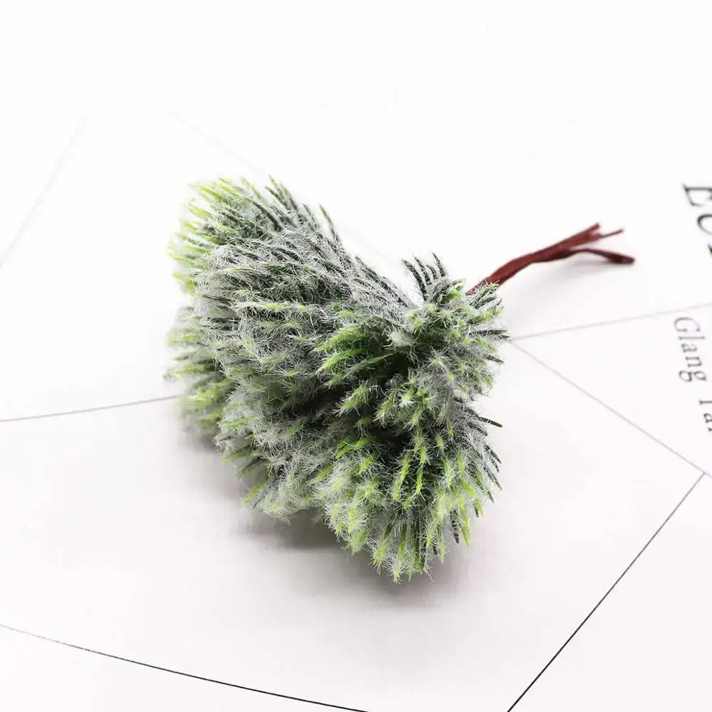 Fuzzy green plant flower cherry with textured feathery appearance and brown stem for decorbites green plant decor