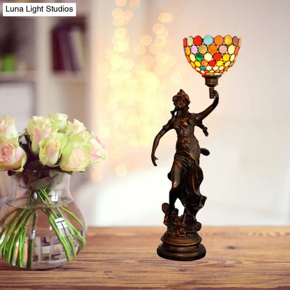 Asellus Borealis - Lámpara de mesa estilo Tiffany 