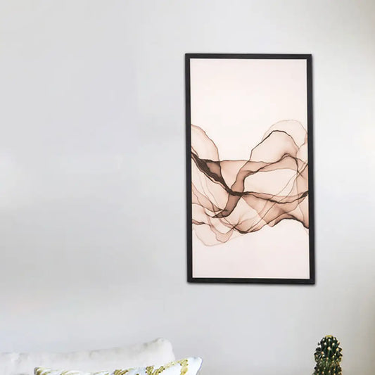 مصباح جداري LED من آسيا - مستطيل أسود أكريليك بنمط دخاني، تركيب إضاءة على الحائط