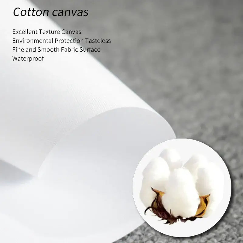 White cotton canvas fabric with smooth texture and waterproof finish for decorbites titan final season kids room poster