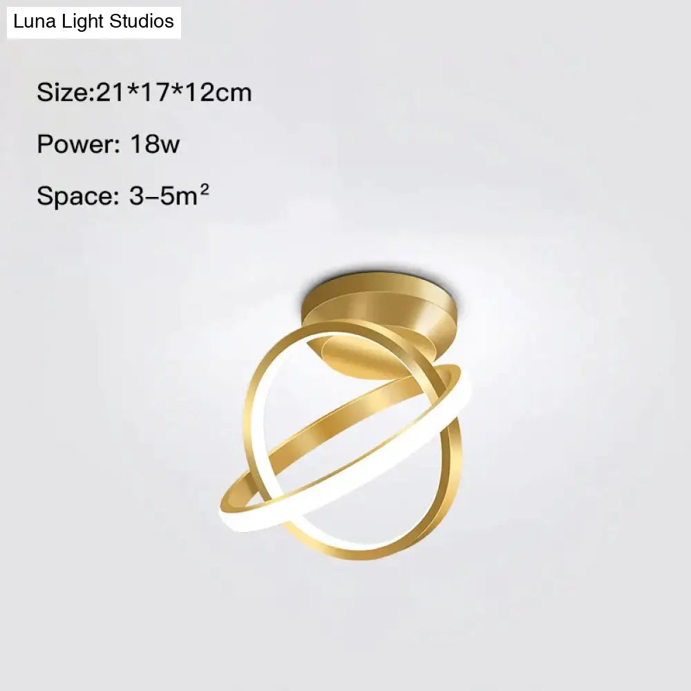 DecorBites™ Ayten - Modern Style Golden LED Wall Lamp For Living Room Bedroom Dining Room Aisle Lighting